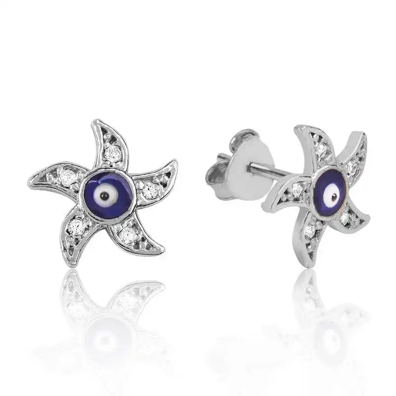 Sea Star Earrings - Silverlina Silver