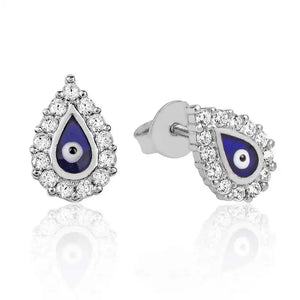 Silverlina Evil Eye Drop Earrings