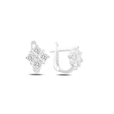 Silverlina Silver Zircon Child Tag Necklace