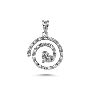 Silverlina Heart Zircon Pendant