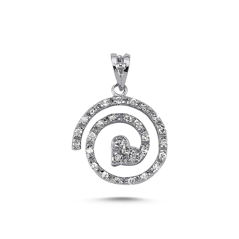 Silverlina Heart Zircon Pendant