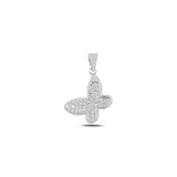 Silverlina Zircon Key Pendant