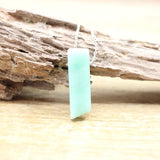 Silvery Chains Raw Stone Slice Slab Pendants Healing Reiki Crystal Necklace