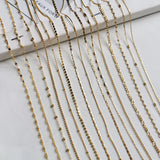 925 Silver 15 Style Chain Choker Many Types Necklace Women 925 Jewelry