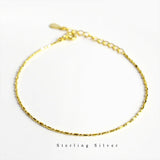 925 Silver 1MM Round Bead Chain Bracelet Minimalist Jewelry