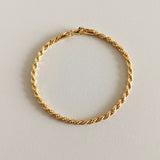 925 Silver Twist Chain Bracelet 2.5/3MM Hip Hop Jewelry