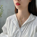 925 Silver 26 English Letter Necklace 18K Nordic Pendant for Women