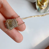 925 Silver Crown Purse Pendant Necklace Antique Style Women's Statement Jewelry