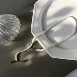 925 Silver Arrow Heart Pearl Necklace Creative Fashionable Jewelry