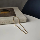 925 Silver Asymmetry Chain Anklets Summer Foot Jewelry