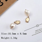 925 Silver Baroque Pearl Earrings Water Drop French Earrings Palace Jewelry