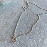 925 Silver Bead Chain Choker Necklace O T Clasp