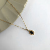 925 Silver Zircon Pendant Necklace for Women Mini French Jewelry Gift