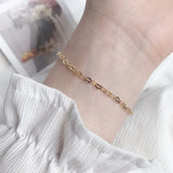 925 Sterling Silver Chain Heart Bracelets for Women