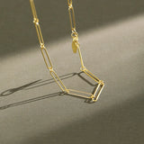 925 Silver Circle Splice Choker Short Necklace for Women