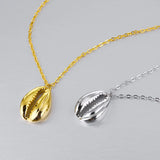 925 Silver Conch Shell Necklace 18K Pendant Women's Birthday Jewelry