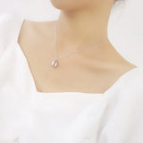 925 Silver Conch Shell Necklace 18K Pendant Women's Birthday Jewelry
