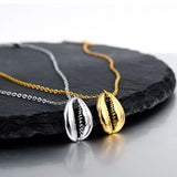 925 Silver Conch Shell Necklace 18K Pendant Women's Birthday Jewelry