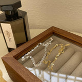 925 Silver Contortion Chain Bracelet Minimalist Korea Jewelry