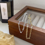 925 Silver Contortion Chain Bracelet Minimalist Korea Jewelry