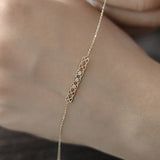 925 Silver Court Style Bracelets for Women Lace Diamond Jewelry