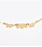 925 Silver Elephant Anklet 14K Creative Jewelry