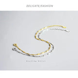 925 Silver Cylinder Slim Bracelets Minimalist Fashionable Women Students Jewelry