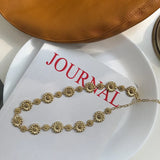 925 Silver Daisy Flower Choker Necklace 18K Womens Friendship Jewelry Gift