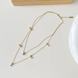 925 Silver Zircon Bowknot Pendant Choker Necklace for Women