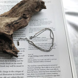 925 Silver Double Layer Bead Bracelet Women