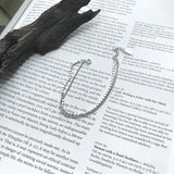 925 Silver Double Layer Bead Bracelet Women