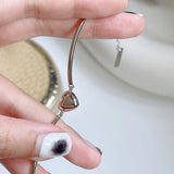 925 Silver Elbow Heart Bracelet Women Trendy Jewelry