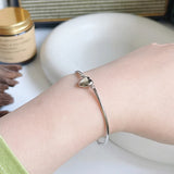 925 Silver Elbow Heart Bracelet Women Trendy Jewelry