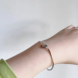 925 Silver Elbow Heart Bracelet Women Trendy Jewelry