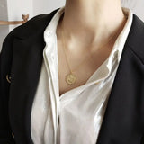 925 Sterling Silver Eye Necklace Shining Texture Pendant for Women Girls