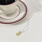 925 Silver Heart Pendant Necklace for Women Bead Chain Jewelry