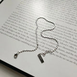 925 Silver Flat Bead Chain Anklets for Women