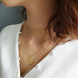 925 Silver Snake Choker Necklace 18K Clavicle Chain