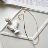 925 Silver Snake Choker Necklace 18K Clavicle Chain
