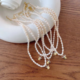 925 Silver Freshwater Pearl Rose Flower Pendant Necklace Romantic Jewelry