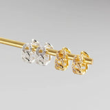 925 Silver Zircon Wide Hoop Earrings Women Party Jewelry