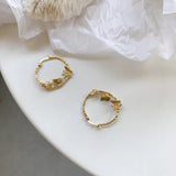 925 Sterling Silver Garland Butterfly Hoop Earrings