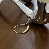 925 Silver Water Drop Bracelet Eggplant Shape Friendship Jewelry