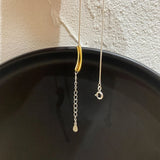 925 Silver Water Drop Bracelet Eggplant Shape Friendship Jewelry