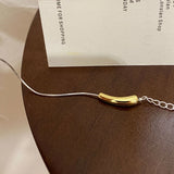925 Silver Water Drop Bracelet Eggplant Shape Friendship Jewelry