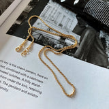 925 Silver Hemp Rope Chain Choker Necklace Minimalist Jewelry for Women