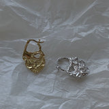 925 Silver Irregular Drop Earrings Exaggerated Nordic Style Party Jewelry