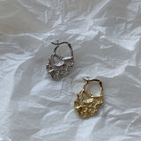 925 Silver Irregular Drop Earrings Exaggerated Nordic Style Party Jewelry