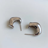 925 Silver Irregular Stud Earrings Western Aesthetics Exaggeration Earring