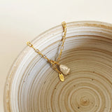 925 Silver Natural Pearl Bracelet for Women Wide Chain Jewelry Gift